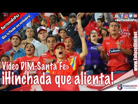 "DIM-Santa Fe Â¡Una Hinchada que merece mucho más! #EnlaceDIM #BarrismoEnPaz" Barra: Rexixtenxia Norte • Club: Independiente Medellín