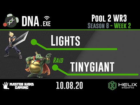 DNA.EXE S8:W2 - Lights (Diddy Kong, Cloud) Vs. Raid | tinygiant (King K Rool) - Pool 1 WR3