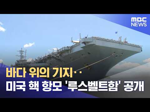바다 위의 기지.. 미국 핵 항모 '루스벨트함' 공개