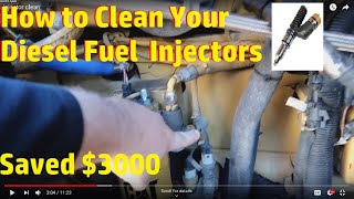Cleaning My Diesel Fuel Injectors...Saved me $3000
