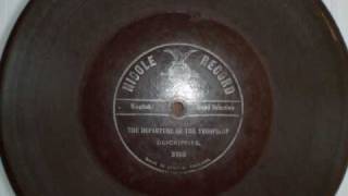 RARE! Nicole Cardboard record, 1905ish - Departure Of A Troopship