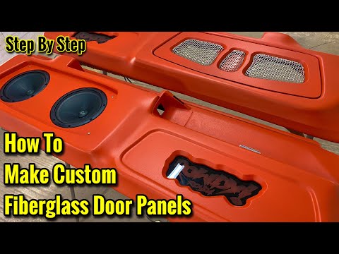 How To Make Custom Fiberglass Door Panels Speaker Pods - MONTE CARLO SS G-BODY - 6.5 DB Deaf Bonce