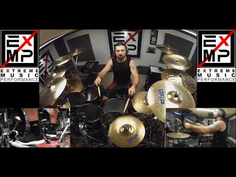 MASTER OF PUPPETS Extreme Drum Cover - Gee Anzalone feat. Braindamage - Metallica Song