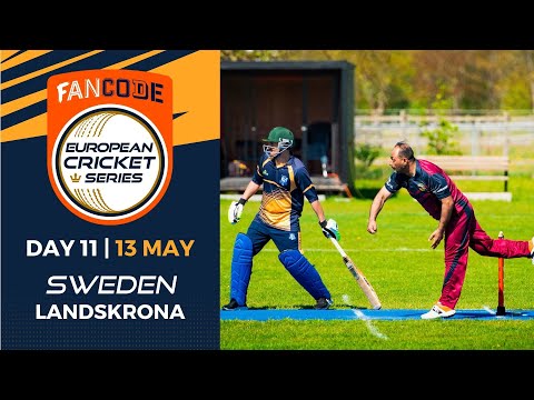 🔴 FanCode European Cricket Series Sweden, Landskrona, 2022 | Day 11 | T10 Live Cricket