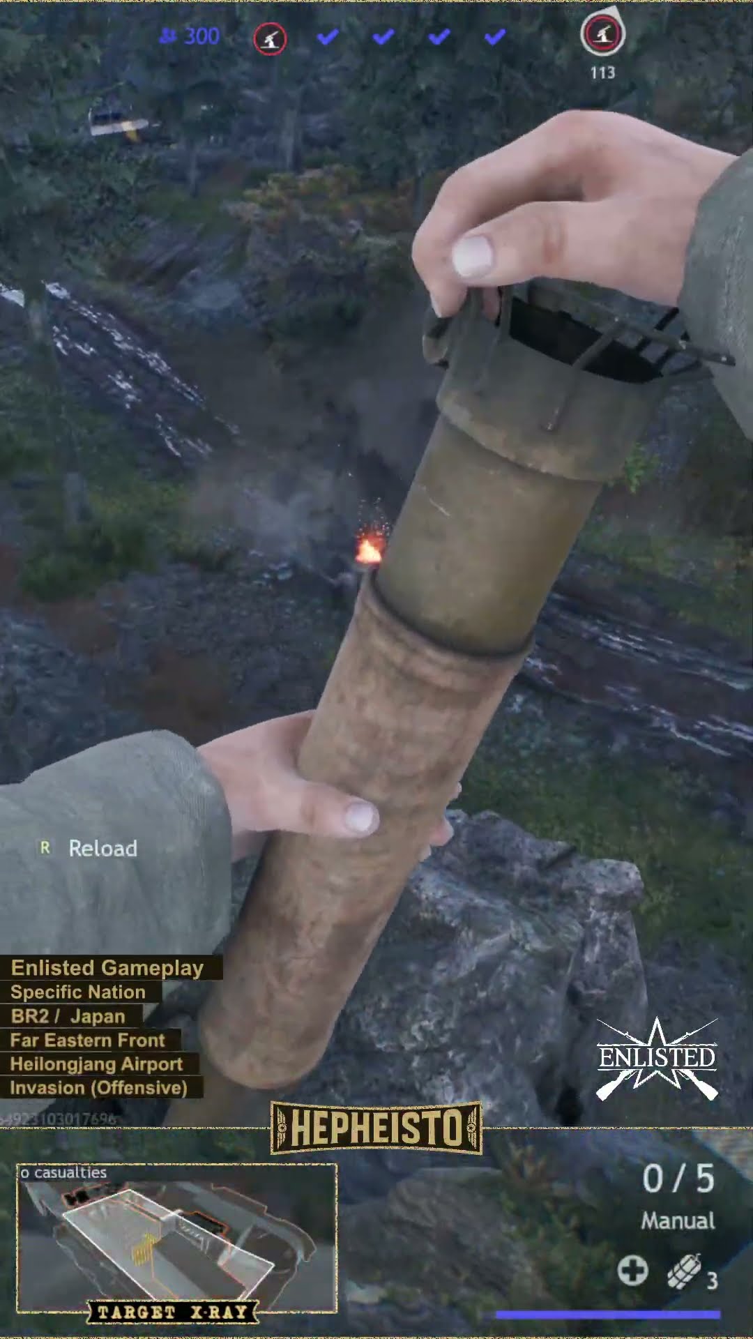 Anti Tank Gunner eliminates Tank T-26 with Type 4 Rocket Launcher