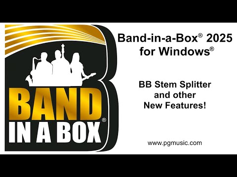 Band-in-a-Box® 2025 for Windows® - The BB Stem Splitter