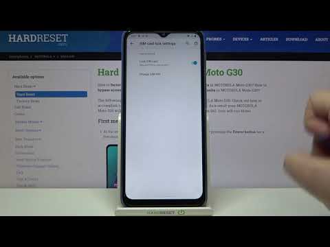 How to Set Up SIM PIN on SIM Card in Motorola Moto G30?