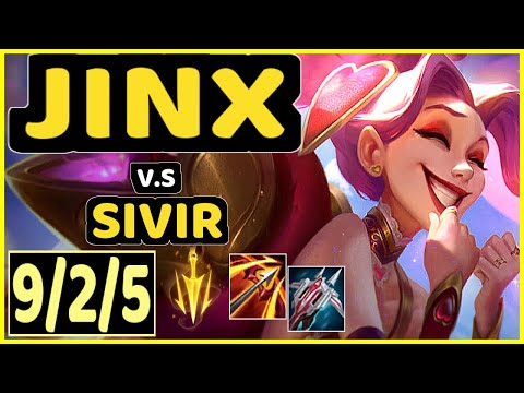 JINX vs SIVIR - 9/2/5 KDA BOTTOM ADC GAMEPLAY - EUW Ranked MASTER