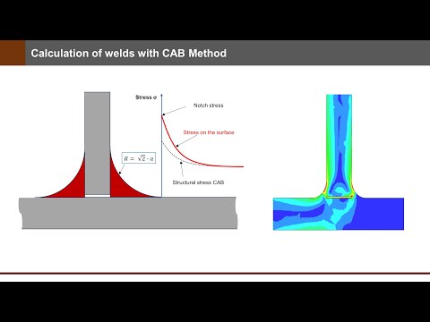 Weld simulation - CAB methode and assessment with FKM guidelines | PrePoMax