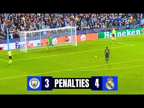Real Madrid vs Manchester City (4-3) Full Penalty Shootout | Reactions & Celebrations | UCL 2024
