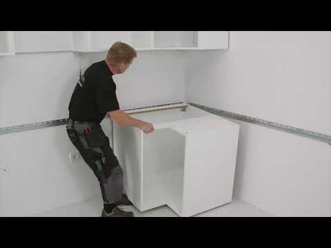 Part of a video titled IKEA METOD Kitchen Installation 3/7 - Installing the cabinets | IKEA 
Australia