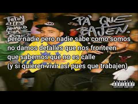 Totoy El Frio, Alvaro Diaz & Caleb Calloway - Pa' Que Bajen (LETRA/LIRIC)