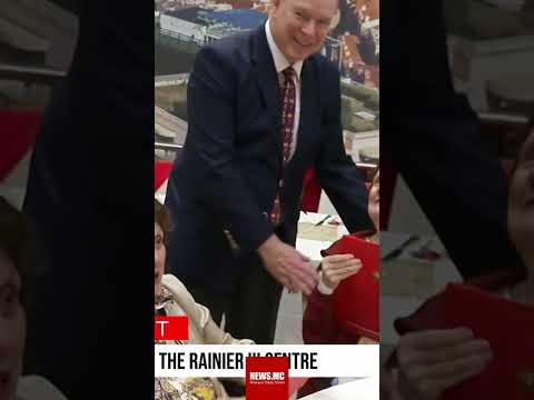 Prince Albert Spreads Holiday Cheer and Gifts with Residents #shorts