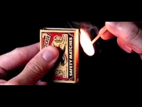 Striking a match sound effect with opening the box sounds