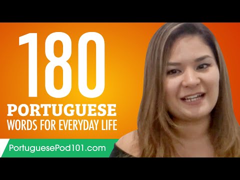 180 Portuguese Words for Everyday Life - Basic Vocabulary #9
