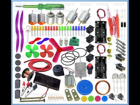 PGSA2Z Basic Starter Kit Science Project 100 Item Kit Useful For School Science Project Diy