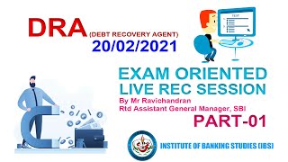 HOW TO CRACK DRA EXAM 23/01/2021 | WATCH OUR LIVE RECORDED VIDEO SERIES &amp; ENSURE YOUR SUCSSES | P-01