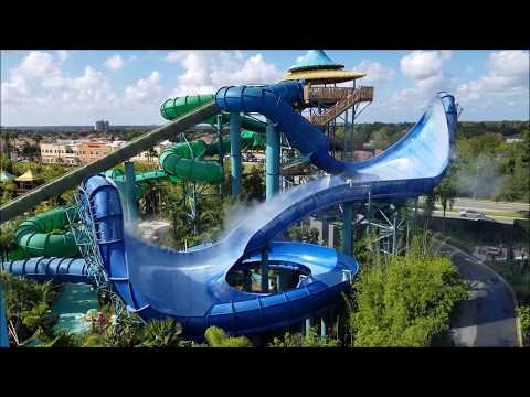 Honu of Honu ika Moana Water Slide Volcano Bay from Cabana Bay Tower Universal Orlando