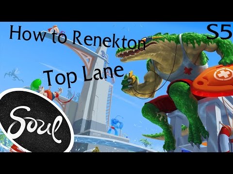 Unranked to Diamond - Renekton Top - Full Game Commentary - Season 5 - HD