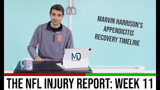 How Long Will Marvin Harrison Be Out? NFL Injury Report Week 11