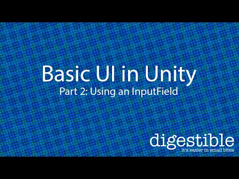 Coding Basic UI in Unity part 2: InputField