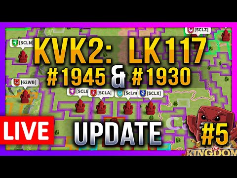 KVK2: LK117 Zone6 SHORT-UPDATE #5 🔴 GG #1945 & Allies - Rise of Kingdoms ROK Fleisch