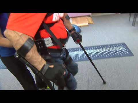 , title : 'Rewalk system helps paralyzed man walk again'