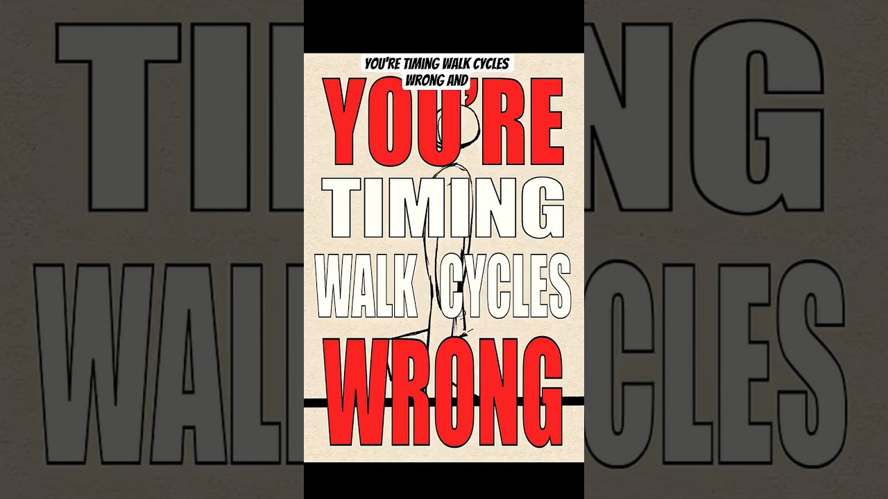 👉 You're Timing Walk Cycles WRONG (and it's killing your animation) #animation #walkcycle