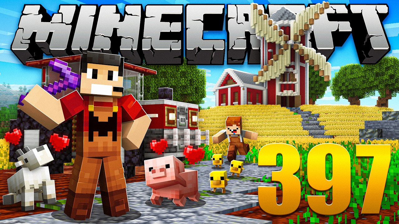 A Maior Fazenda de Trigo do Minecraft - Em busca da casa automática #397