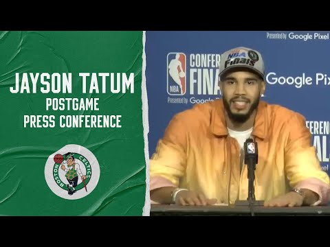 Jayson Tatum Postgame Media Availability ' ECF Game 7 ' Boston Celtics at Miami Heat
