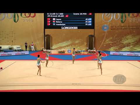 People's Republic of China (CHN) - 2018 Rhythmic Worlds, Sofia (BUL) - Qualifications 5 Hoops