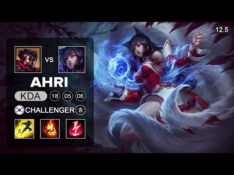 Ahri Mid vs Viktor - KR Challenger - Season 12 Patch 12.5