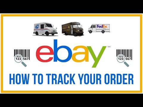 Part of a video titled How To Track An Order On eBay - ANY CARRIER - YouTube