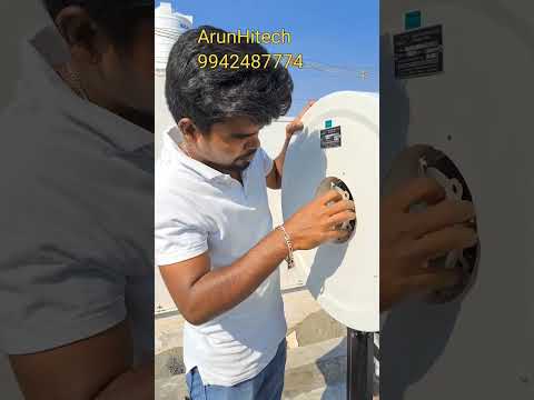 V-Guard solar water heater short installation video 6 — Arun Hitech Coimbatore Tamil Nadu