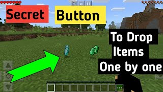 How to drop items in one click in Minecraft pe in 