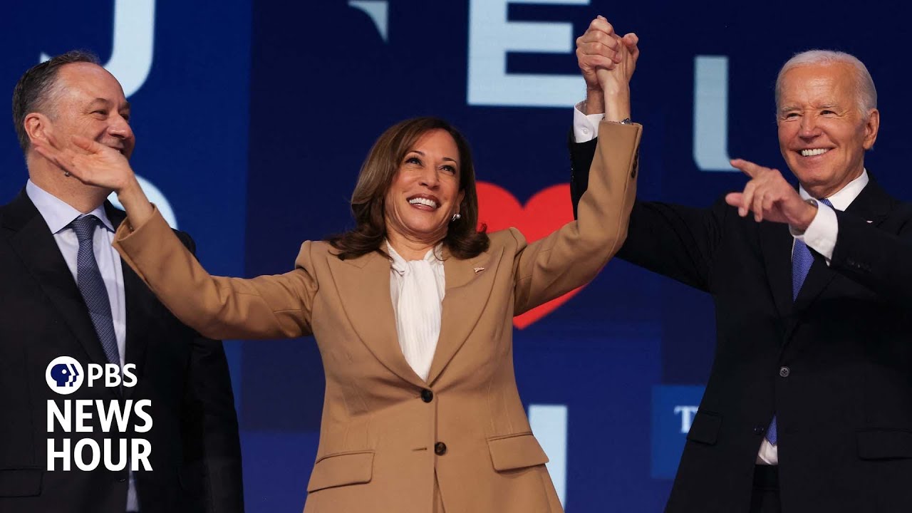 Biden passes torch to Harris on emotional first night of Democratic National Convention