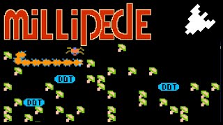 Millipede (Famicom, 1987) – 1P Game A 101-round Session  🎮
