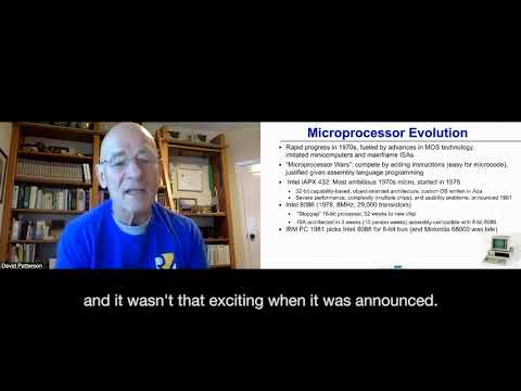 David Patterson at GYSS 2021 - Reduced Instruction Set Computers