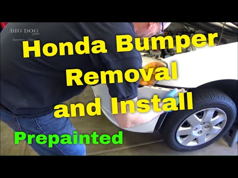 Honda Front Bumper Removal and Installation 2003 Civic (2001-2005 Similar)