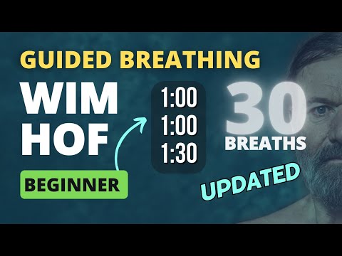 Best Guided Breathing - Wim Hof 3 Rounds 30 BREATHS BEGINNER