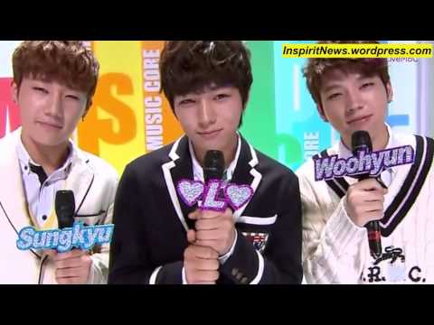 130406 Sunggyu L Woohyun (INFINITE) mc cuts completo Music Core (subs español)
