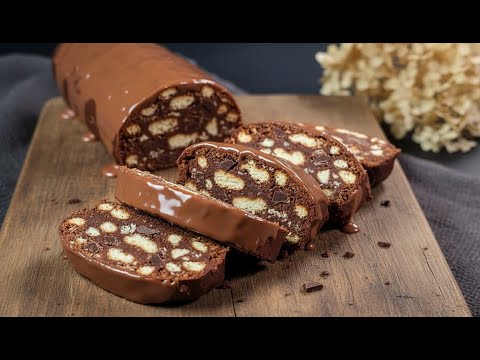 The best no-bake chocolate sausage – your guests will be thrilled!