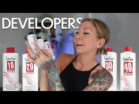 hair color developer explained- 10, 20, 30 & 40 volume | 2024
