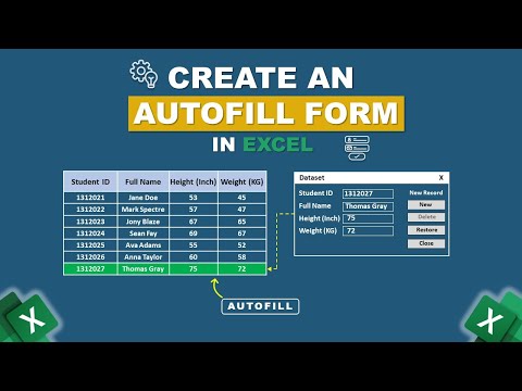 How to Create an Autofill Form in Excel