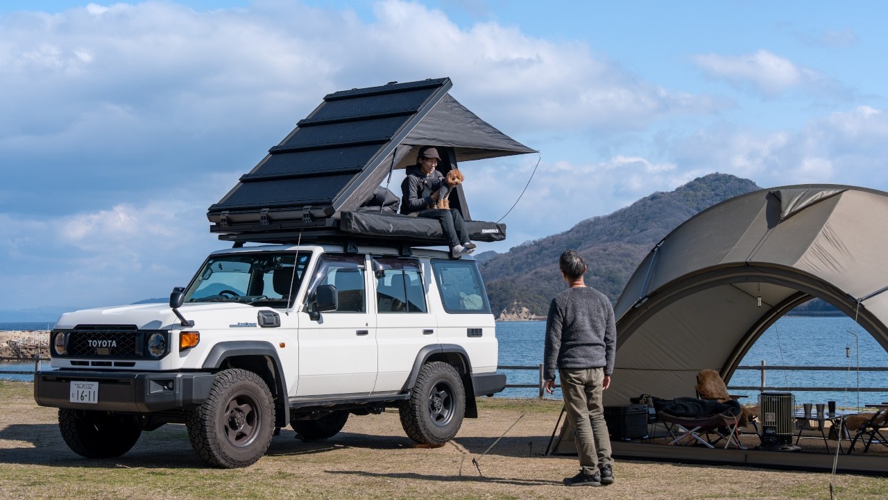 海辺で過ごす誕生日キャンプ｜愛犬サクと過ごす一日