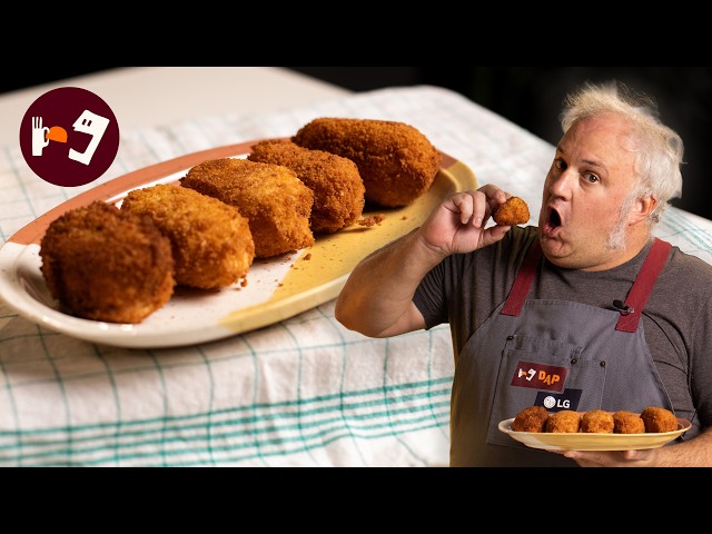 Croquetas de CALABAZA sin bechamel y con corazón de QUESO
