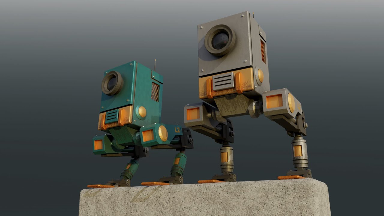 Робот л2 3D Модель