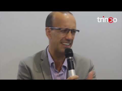 Gabriel Colle, Diretor Executivo do SINDAG e do IBRAVAG, visita stand da SAFE CARBON na BIOTECH para debater sustentabilidade na aviação agrícola