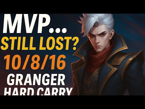 MVP😱 But Still Lost?! Granger 🥶Brawl Mode | 10/8/16 Insane Carry Breakdown 🔥😓 #mlbb #mobilelegends