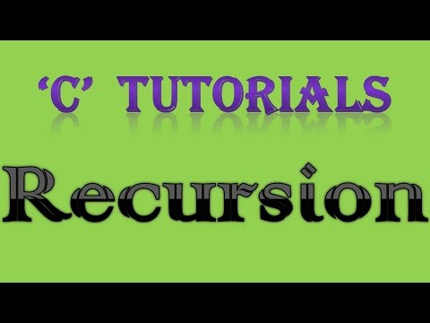 C Programming Tutorial 35 2 Recursion